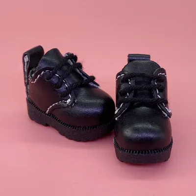 Original New Doll Boots for Blythe Azone Doll Toy,1/8 Mini Lovely Leather Dots Gym Shoes for BJD