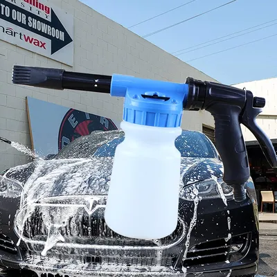 1L Adjustable Car Washer Foam Nozzle Car Washing Foam Gun Cleaning Foamer Pot Lance Water Soap