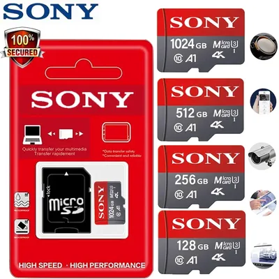 4K SONY 1TB Micro SD Card Memory Card Class 10 32GB 64GB 128GB 256GB U3 High Speed Cartao De Memoria