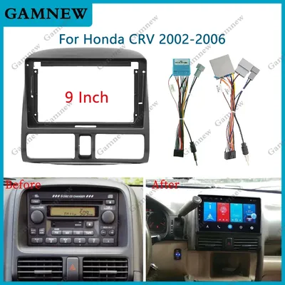 9 Inch Car Frame Fascia Adapter For Honda CRV C-RV 2002-2006 Android Radio Dash Fitting Panel Kit