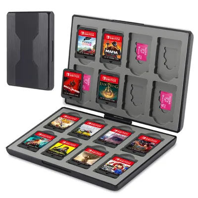 For Nintend Switch Accessories Portable Game Cards Case 16 in 1 Shockproof Hard Shell Cover Storage