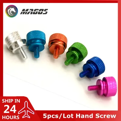 5pcs/Lot Hand Screw For GPU Holder PSU Computer Case Side Panel 12 Colors Fold Mod Screws PC