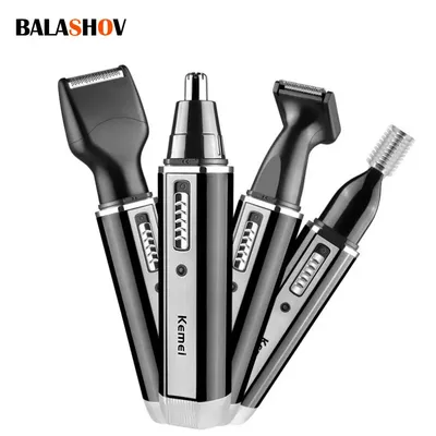 4 in 1 Rechargeable Men Electric Nose Ear Hair Trimmer Women trimming sideburns eyebrows Beard hair