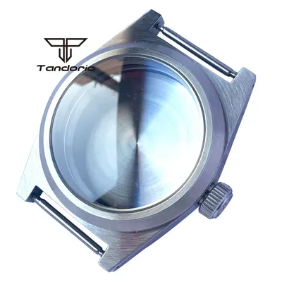 38mm AR Coating Domed Sapphire Glass Brushed Dive Watch Case 200M Waterproof Fit NH35 NH36 ETA2824 PT5000 Automatic Movement