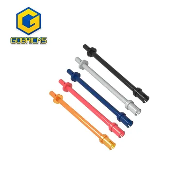 Moc Blocks Parts Bar 8L Two Stop Rings and One Pin Technic Figure Ski Pole 2714 DIY Bricks for
