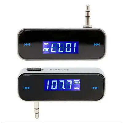 Car 3.5 mm MP3 Music Audio FM Transmitter LCD Mini Wireless With MICRO USB In Car Handsfree For