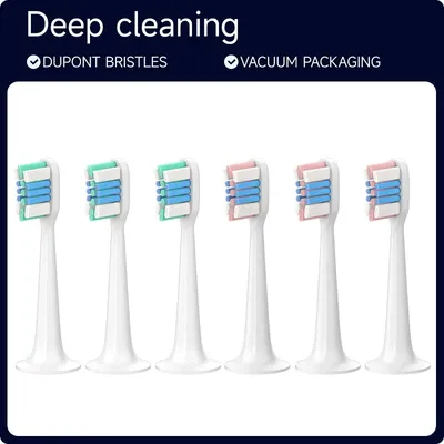6PCS Replacement Brush Heads For XIAOMI MIJIA T300/T500/T700 Sonic Electric Tooth Soft Bristle Caps