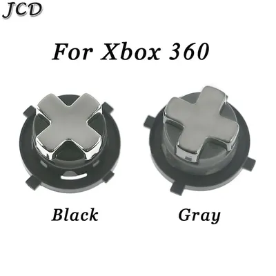 JCD 1PCS Original New Version Rotating Dpad Button Chrome Silver Transforming D-Pad Button for Xbox