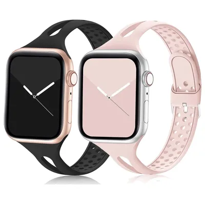 Slim band for Apple watch Strap 40mm 44mm 41mm 45mm 49mm 38mm 45 Silicone correa bracelet iWatch