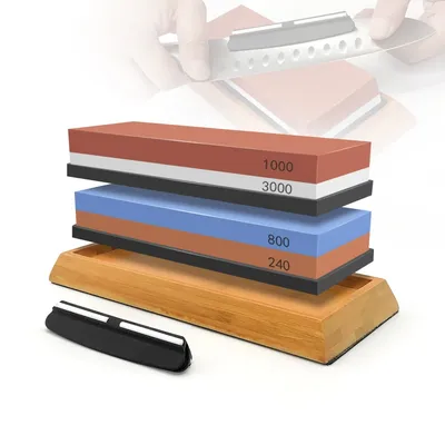3in1 Professional Sharpening stones Knife sharpener Double-side Whetstone Grinder stone Watster