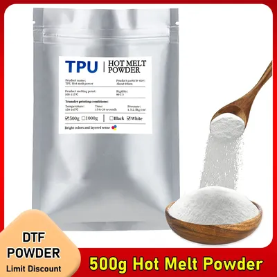 500g DTF Powder For Direct Transfer PET Film T-Shirt Printing Machine For DTF Printer Clothes DTF