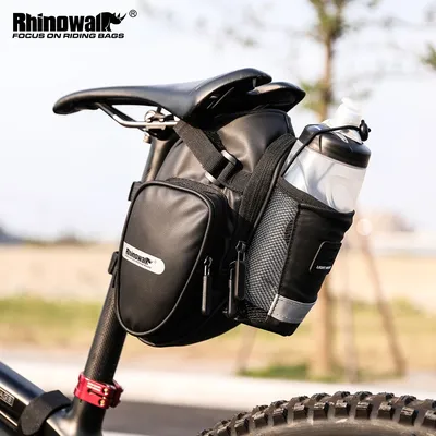 Rhinowalk New Arrival Bike Saddle Bag With Water Bottle Pocket Waterproof Rear Bicycle Saddle Bags