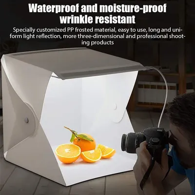 Folding Lightbox Portable Photography LED Photo Studio Tent LED Softbox Background Kit USB Mini Light Box For DSLR Camera
