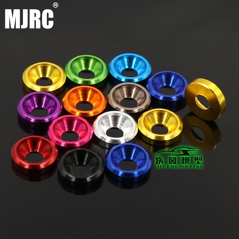 10pcs Aluminum washer M3 color aluminum alloy cap washers for RC model parts for countersunk screws Gasket