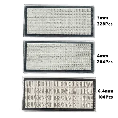 3mm/4mm/6.4mm Stamp Letters Plate Custom Personalised Name Address Rubber Accessory for Digital