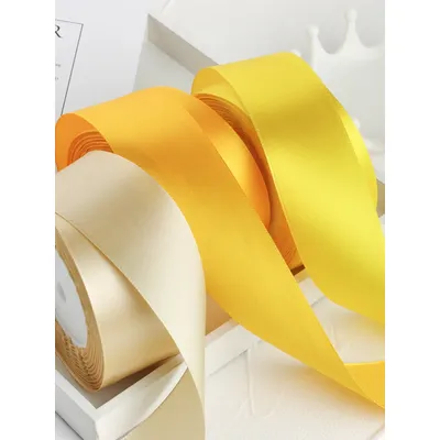 4cm Ribbon Solid Color Satin Ribbon Assortment Double Face Satin Ribbon for Gift Wrapping Happy