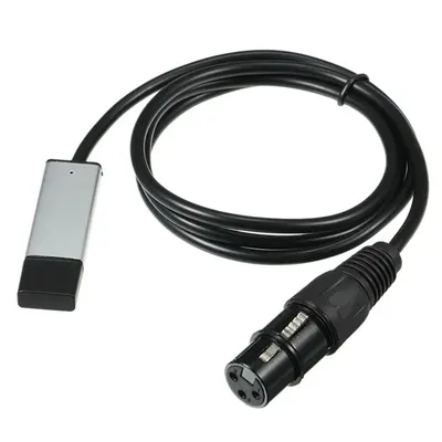 USB to DMX Interface Adapter Cable For Stage Disco Moving Head Light Length Computer PC DMX512