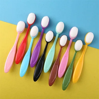 10pcs/set Smooth Blending Brushes Drawing Painting Brushes Flat Kit for DIY Scrapbooking Cards