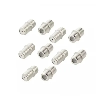 Practical F Type UHF Adapter Connector Female F/F Jack RG6 Coaxial Cable Connector Terminals For TV