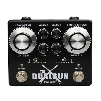 NEW Demonfx High quality The DUALGUN Guitar Effect Pedal Overdriver Distortion Boost With True Bypass