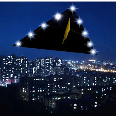 Outdoor Fun Sports New 2m Power Delta LED Kite With Handle And Line Good Flying