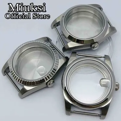 Miuksi 36mm/40mm watch case sapphire glass fit NH35 NH36 NH34 ETA2824 2836 PT5000 Miyota8215 821A