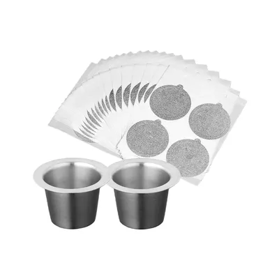 Refill Coffee Capsules Or Foil Seal Lids Sell Separately Stainless Steel Refillable Coffee Filters
