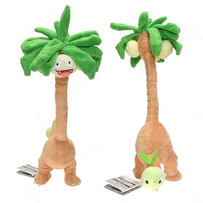 37CM Alolan Exeggutor Pokemon Plush Toy Dolls Original High Quality Exeggutor And Alola Plush