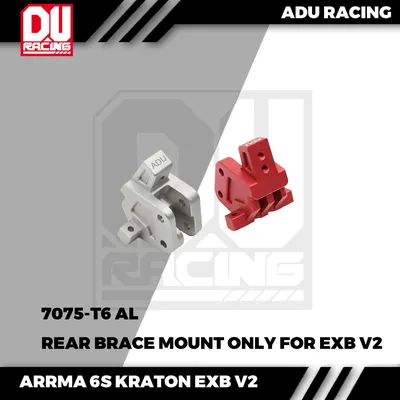 ADU Racing CENTER BRACE MOUNT REAR CNC 7075 T6 ALUMINUM FOR ARRMA 6S kraton exb v2