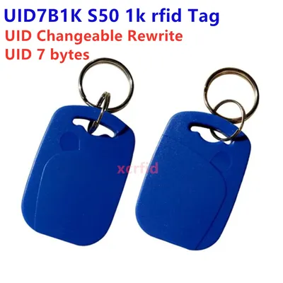 RFID Key Tag 13.56mhz UID7B1K UID Changeable 7 byte UID MF0 Block Writable Rewrite Chinese Magic