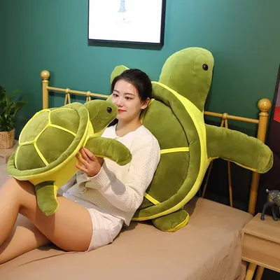 35cm Kawaii Tortoise Plush Toy Stuffed Soft Animal Sea Turtle Pillow Cushion Home Decor Kids Girls