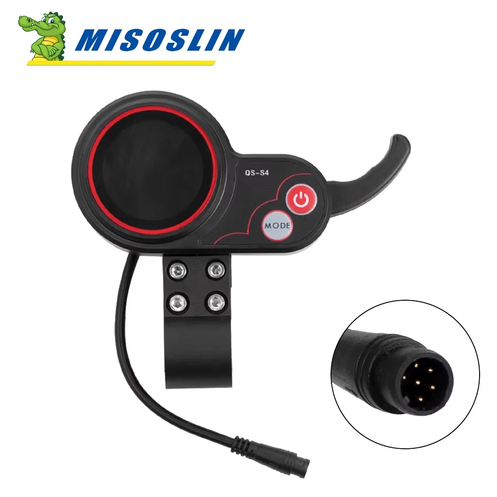 6PIN Electric Scooter Controller Display for Zero 8 9 10 8X 10X E-scooter Thumb Throttle QS-S4 LCD Display Kit Repair Parts