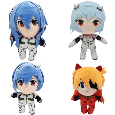 23cm Evangelion Ayanami Rei Plush Toy Doll Cartoon Anime Figure Kawaii Doll EVA Soft Stuffed Room
