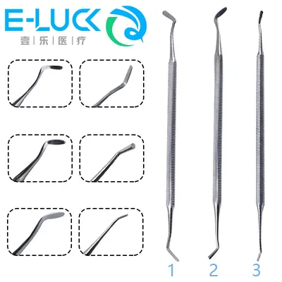 1Pc Dental Instrument Tool Cement Filling Restoration Spatula Double Ends Stainless Steel Composite Resin Filler Tools