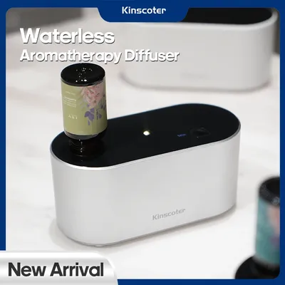 KINSCOTER Premium Portable Waterless Aroma Diffuser Compact Essential Oil Nebulizer Ideal Scent