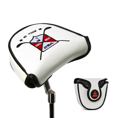PGM Golf Club Head Cover Semicircle Magnetic Suction Anti-scratch Putter Protective Cover GT026