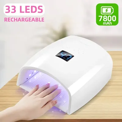 Rechargeable UV LED Nail Lamp 66W Cordless Nail Dryer for Gel Polish Professional Nail Art Manicure