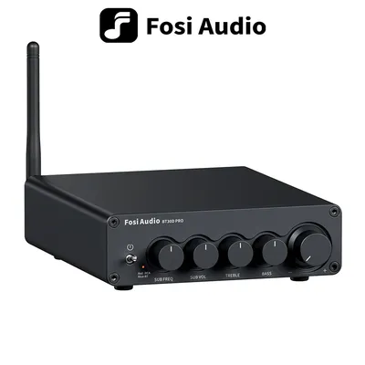 Fosi Audio BT30D PRO Bluetooth Sound Power Amplifier 2.1 Channel Amp Audio Reciver for Speaker Subwoofer 165Wx2 +350W