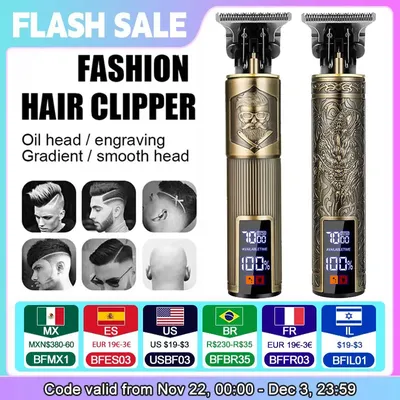 T9 Electric Hair Cutting Machine Hair Clipper Beard Shaving Body Hair Trimmer Clippers Professional