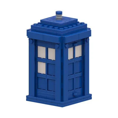 Moc Doctored Whoed Blue Phone Booth Building Blocks Retro Telephone City Street Accessories Parts
