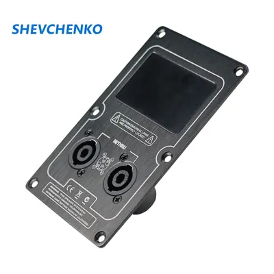 Shevchenko Stage Speaker Wiring Board Dual 4 Core Socket Audio Input Wiring aluminum alloy Board 145mm×90mm 1pcs