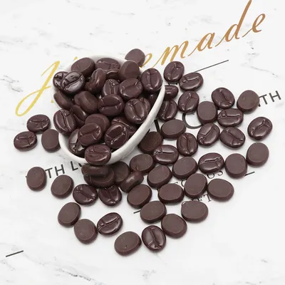 20Pcs Simulation Miniature Coffee Beans Resin Flatback Cabochon Artificial Food DIY Crafts