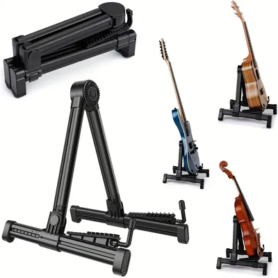 Miwayer Guitar Stand Folding A Frame Floor Universal ABS for Acoustic Classical Electric Bass