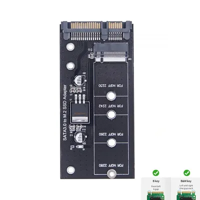 M.2 NGFF SSD To SATA 3 3.0 Adapter Card Converter B B&M Key Protocol Solid State Disk Drive 2230