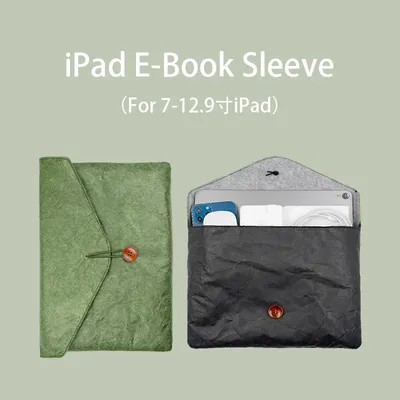 Vintage Envelope Style Sleeve Pouch Cover,Paper Material Tablets Bag Case for iPad Mini6 8.3" iPad 9.7 10.2 10.5 Pro11 12.9 inch