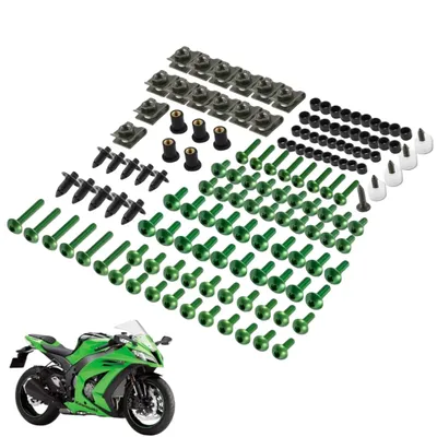 190PCS Complete Fairing Bolts Screw For Kawasaki ZX6R ZX7R ZX9R ZX10R ZX12R ZX14R Versys 650 Ninja