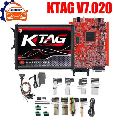 KTAG V7.020 V2.25 Red PCB Red European ECU Programmer Unlimited Points Networkable Online KESS V5.017 K-TAG 7.020 OBD2 Tuning