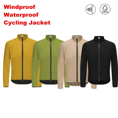Rsantce 2023 Men Jerseys Windproof Waterproof Lightweight Long Sleeve Cycling Jacket Bicycle