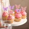 12pcs Butterfly Cake Decoration Pink Purple Fairy Butterfly Cake Topper Happy Birthday Decoration