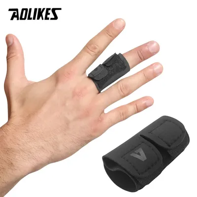 AOLIKES 1PCS Sports Volleyball Basketball Finger Support Protector Finger Guard Bandage Pain Relief